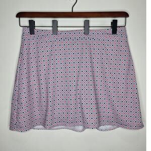 Lady Pinseeker Golf red white blue geometric athletic skirt skort - XXL / 2XL